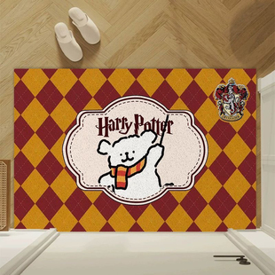 哈利波特小狗进门丝圈脚垫可剪裁玄关入户门地垫门口耐磨地毯耐脏