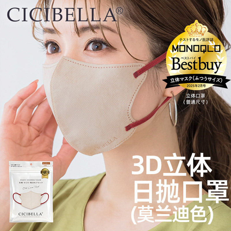 CICIBELLA高颜值彩色防晒口罩图片