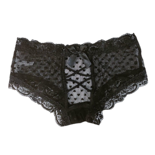 瑶瑶闺蜜暧昧小妖精镂空美臀蕾丝内裤女性感纯欲蝴蝶结情调三角裤