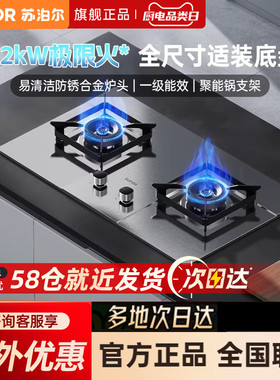 苏泊尔MS33S不锈钢燃气灶煤气灶家用双灶液化气灶天然气灶台