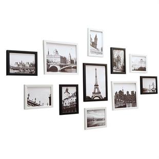 现代简约欧式 照片墙免打孔客厅卧室相片相框墙贴创意组合挂装 饰画