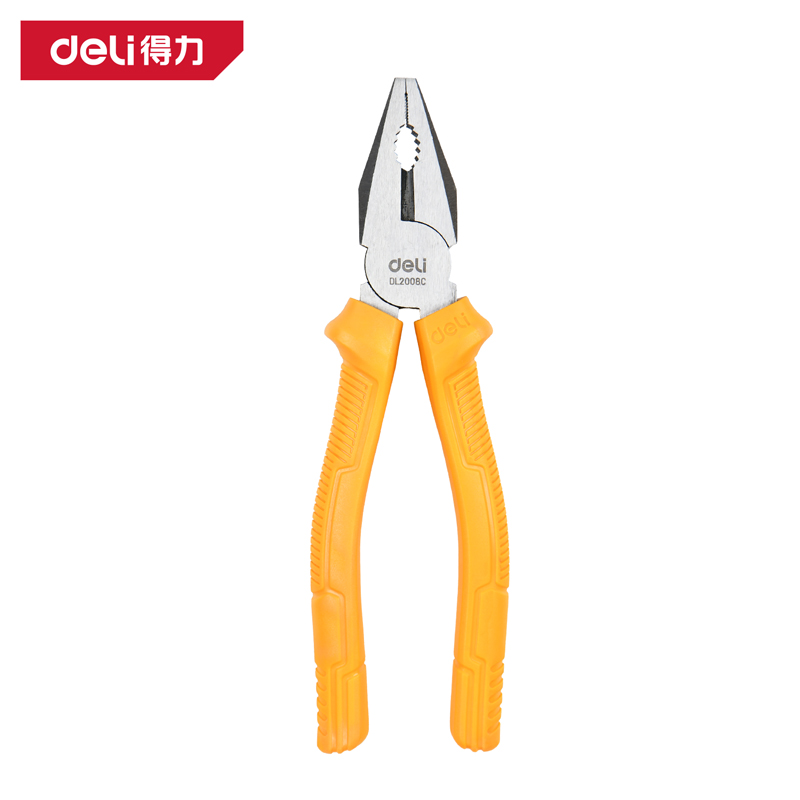 deli得力DL2008C德式钢丝钳8寸(黄)(把)