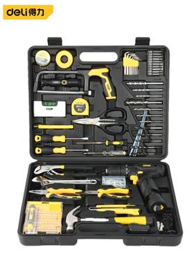 得力工具 85件家用日常多功能锂电套装手动五金维修工具 DL1085L