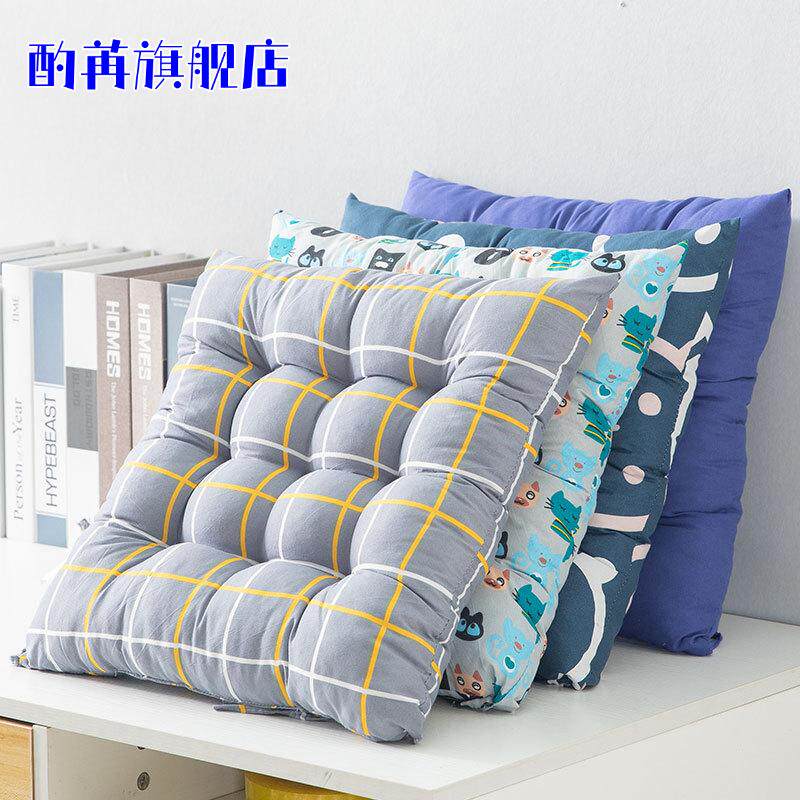 方形简约椅子坐垫蒲团加厚榻榻米地板家用办公室久坐靠垫棉麻椅