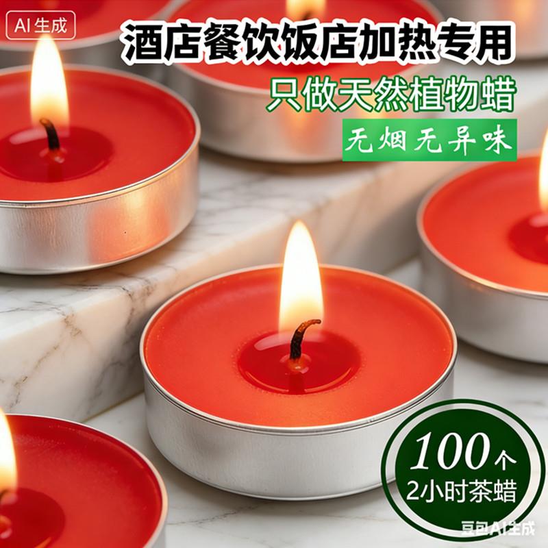 玻璃茶壶专用加热底座蜡烛无烟无味保温煮茶炉蜡烛花茶锅仔用蜡烛