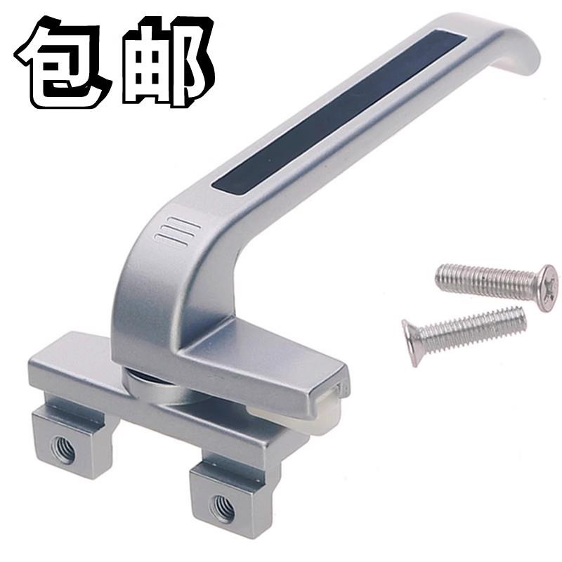 加厚老式38型铝合金窗把手平开窗户执手幕墙上下悬窗拉手7字锁扣