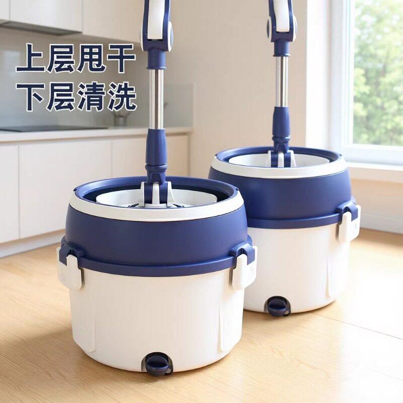 拖把杆旋转通用式单桶地拖免手洗墩布家用拖布带桶一拖旋转甩干净
