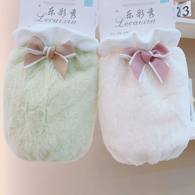 冬天羽绒服袖套加大短款纯色蕾丝袖套女冬双层刺绣花边网纱套袖洋