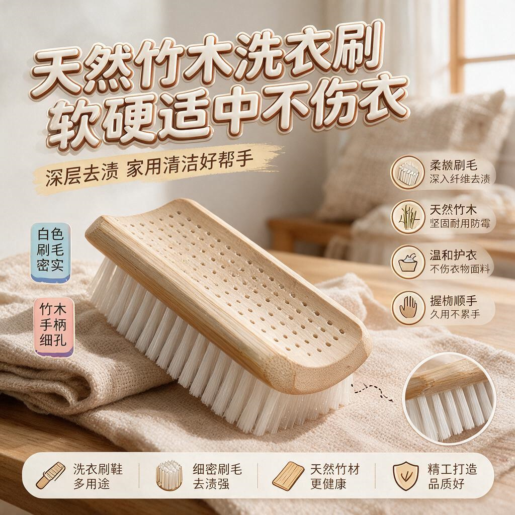 洗衣刷硬毛刷干洗店专用衣物去顽渍鞋刷尼龙刷清洁板刷洗衣服刷子