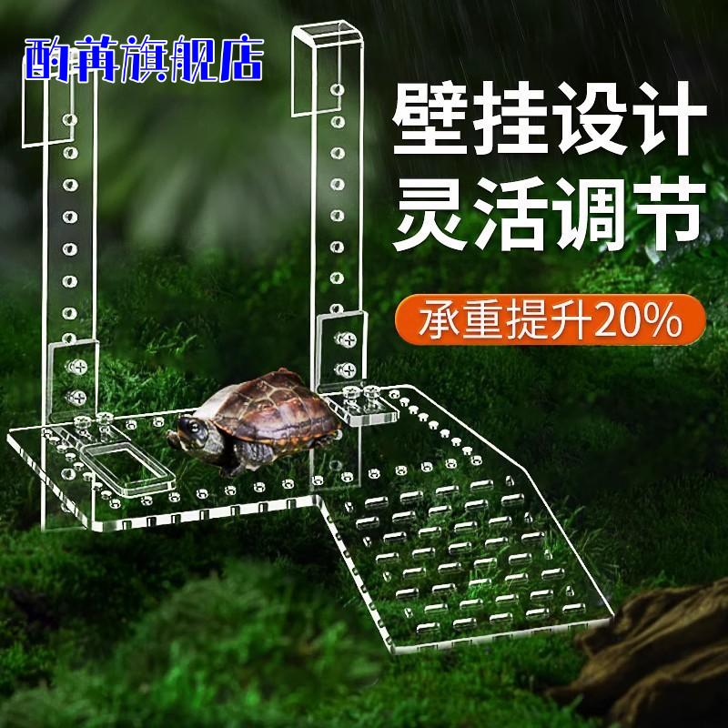 乌龟专用亚克力晒台爬台浮岛深水