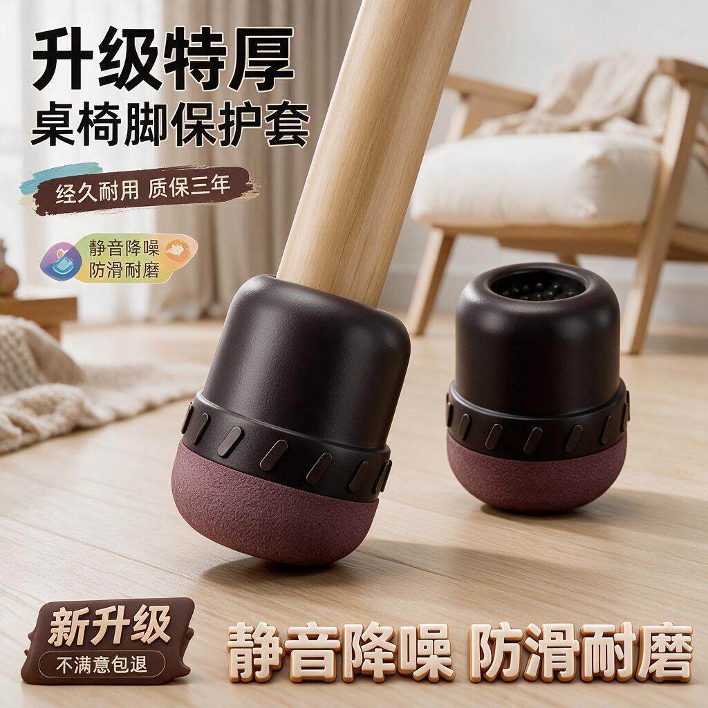 防滑静音椅子脚套加厚桌椅脚垫桌子凳子垫片家具保护套耐磨桌脚垫