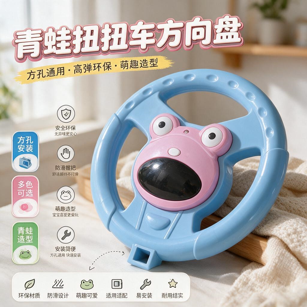 儿童扭扭车配件方向盘小孩妞妞车溜溜摇摆车音乐转向盘零件大全