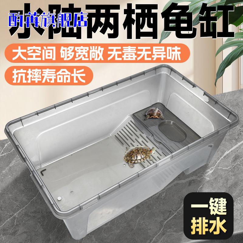 透明大号桌面养龟箱｜家养草龟