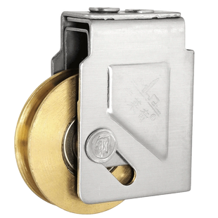 老式73型铝合金门窗滑轮玻璃移门轮推拉门窗滚轮不锈钢轴承双铜轮