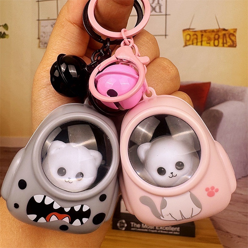 创意浪漫星空背包小熊可爱发光小夜灯宇航员钥匙扣汽车包包小挂件