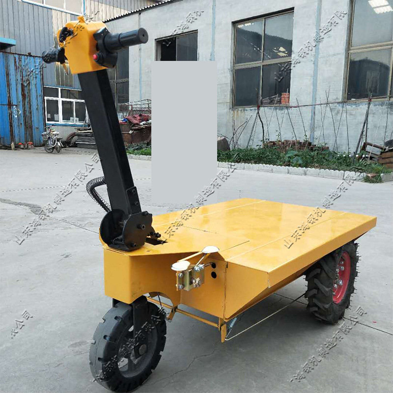 建筑工地加气砖运输车 三轮电动平板手推车 室内装修搬运拉砖车