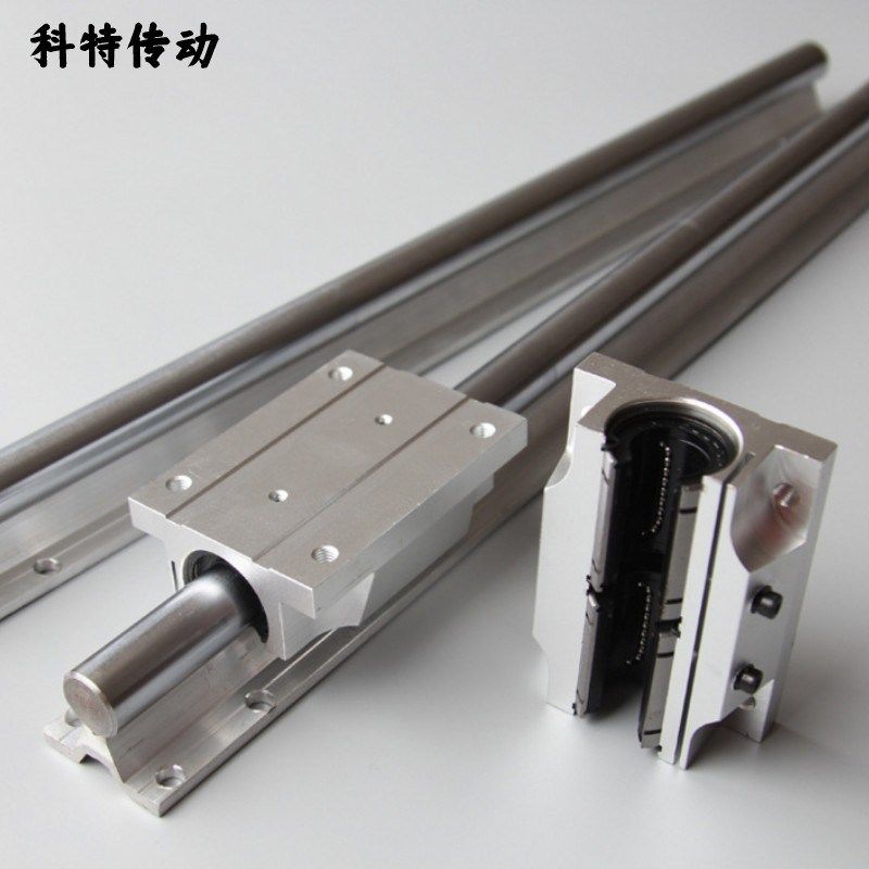 木工推台锯光轴宽底座滑轨 法兰滑块轴承 圆柱直线导轨TBR16--30