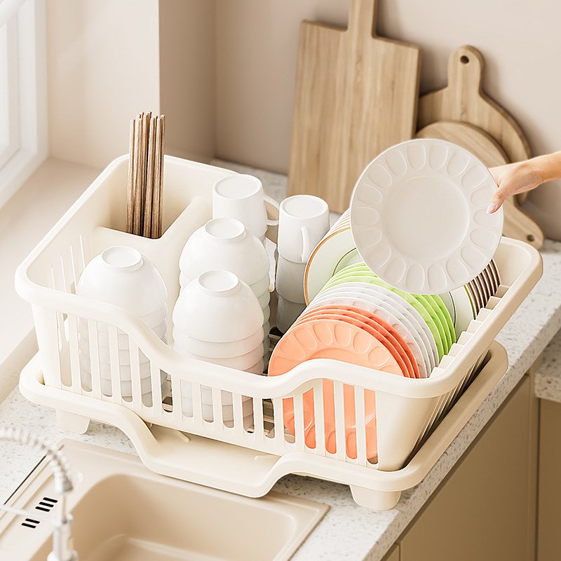 厨房沥水碗架 水槽边洗碗沥水篮 碗篮碗盘置物架筷子收纳架餐具篮