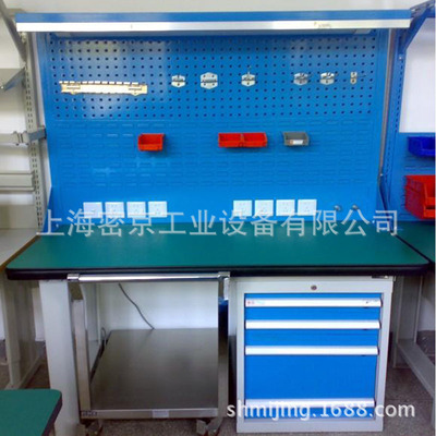 厂家供应冷扎钢板复合工作台防静电工作台带挂板工作台可制作