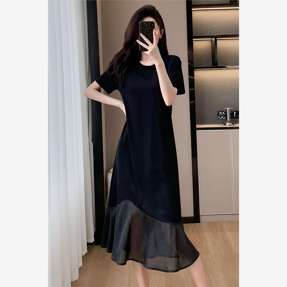 超仙网纱拼接连衣裙女202
