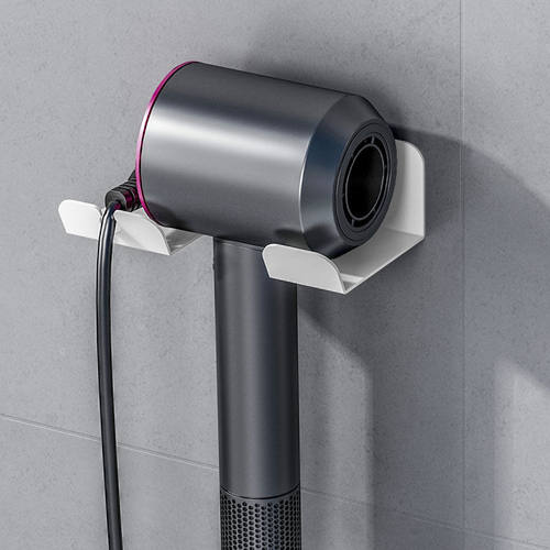 2025新款浴室免打孔电吹风机壁挂收纳架卫生间多功能风筒置物架