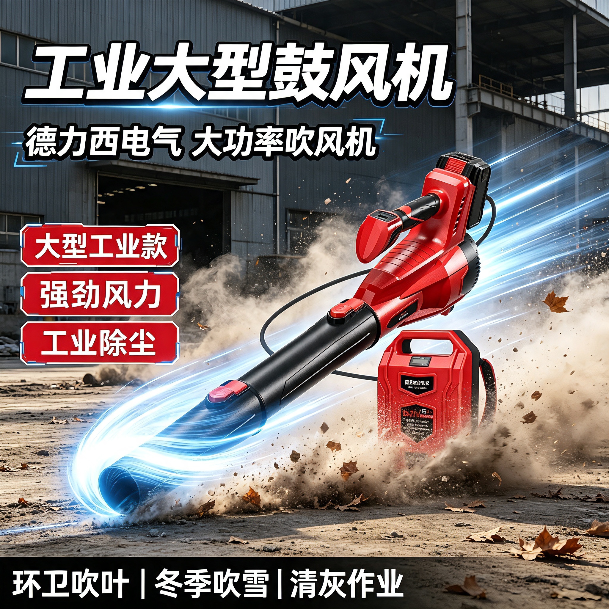 工业大型鼓风机德力西电气大功率