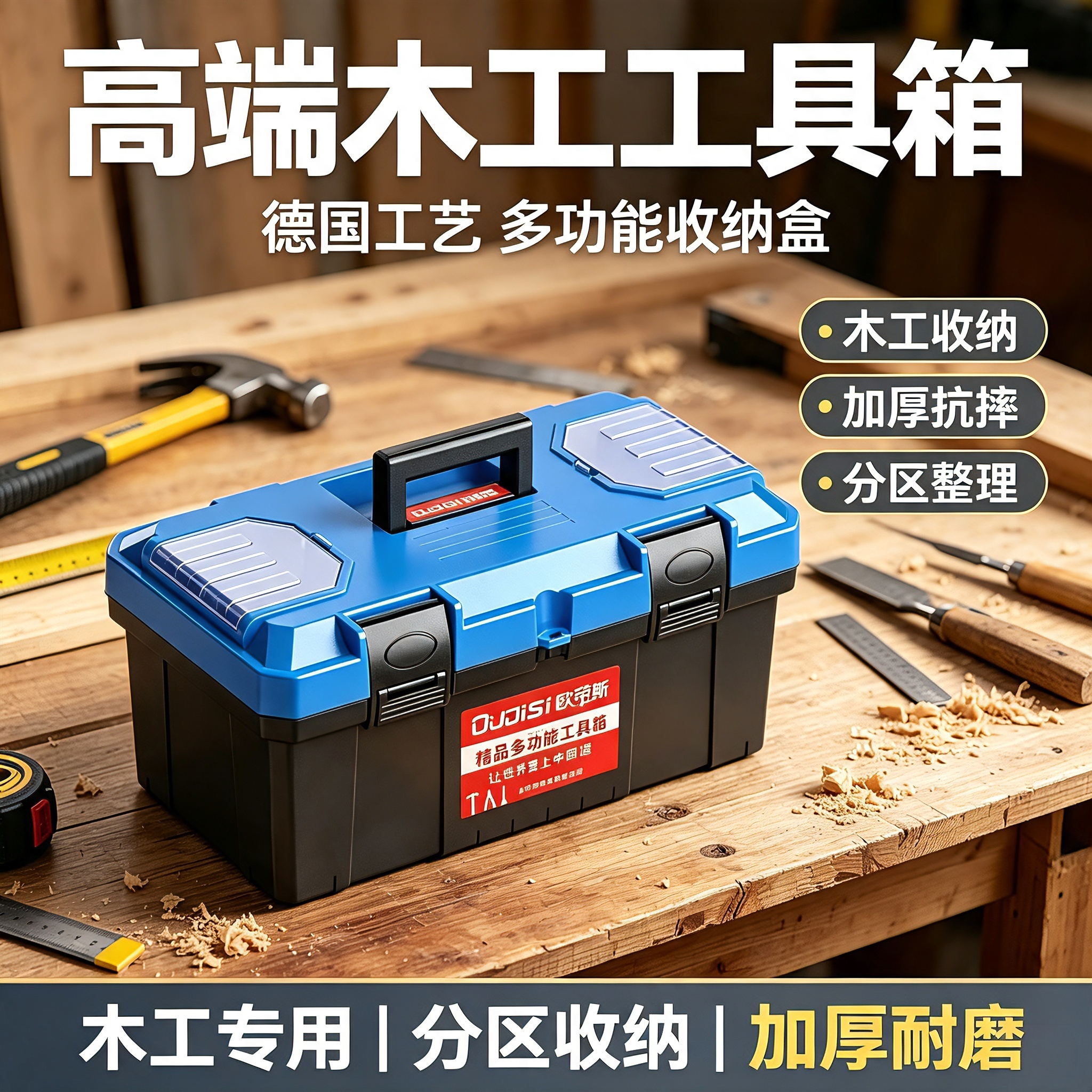 高端木工工具箱德国多功能收纳