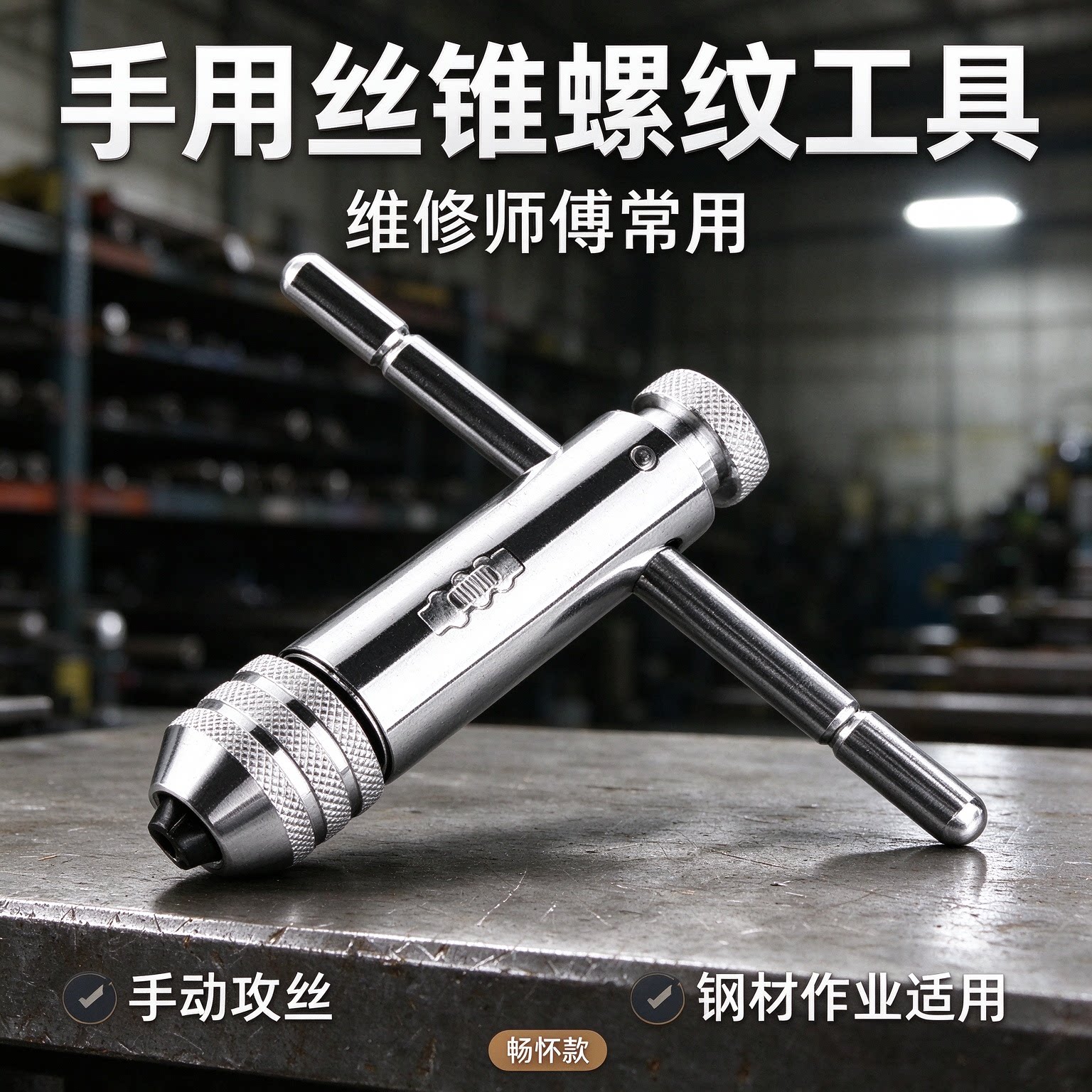 手用丝锥螺纹丝锥维修师傅钢材攻丝组合款工具套丝款金属加工绞手