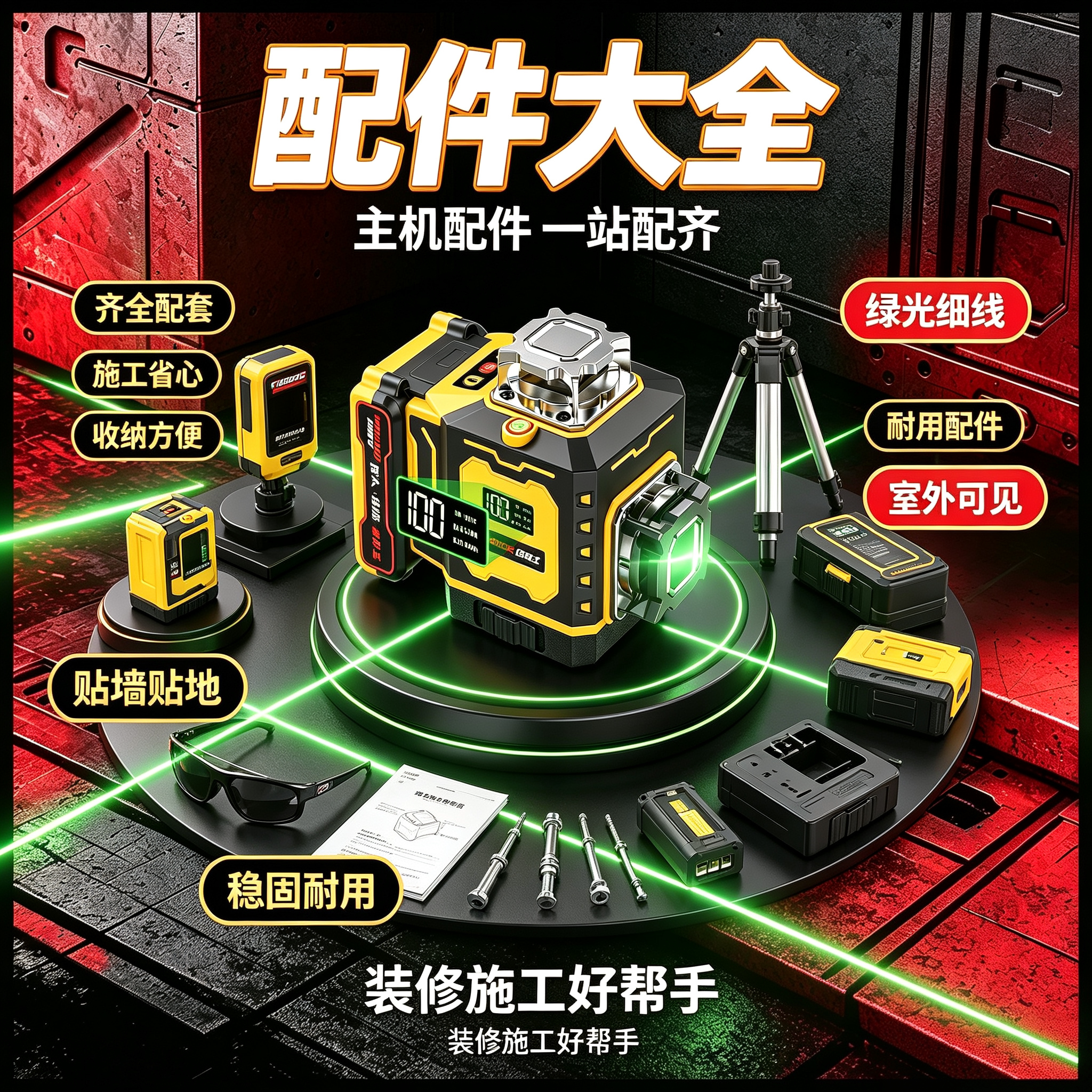 配件大全红外线水平仪12户外强光图片