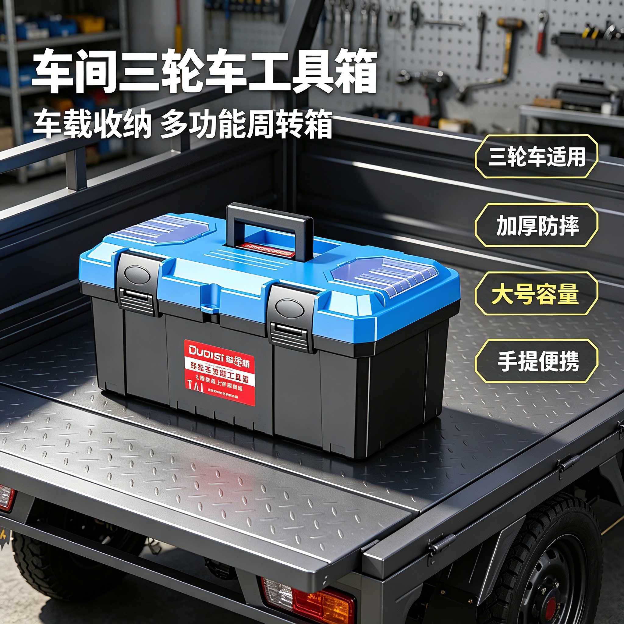 车间三轮车工具箱德国多功能收纳