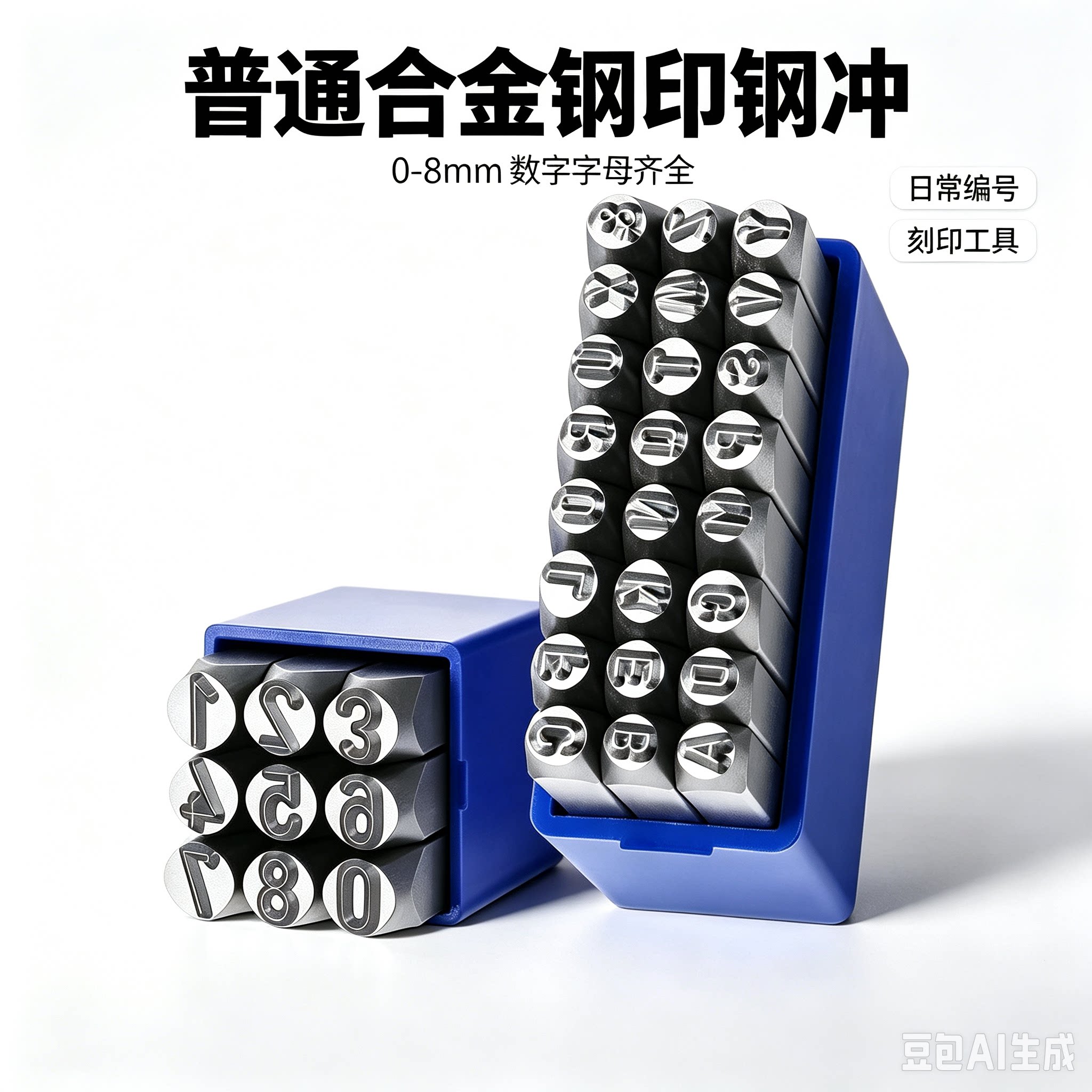 普通合金钢印钢冲0-8mm数字字母五金配件日常编号刻印工具