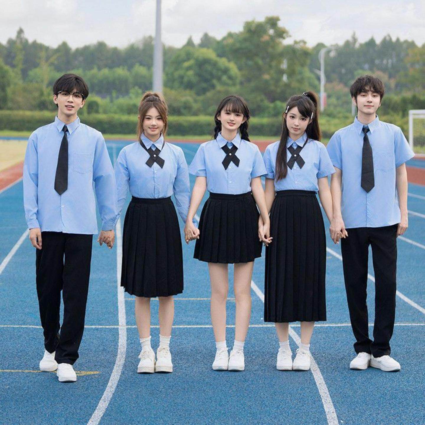 诗歌朗诵班服学院演出校服初中生