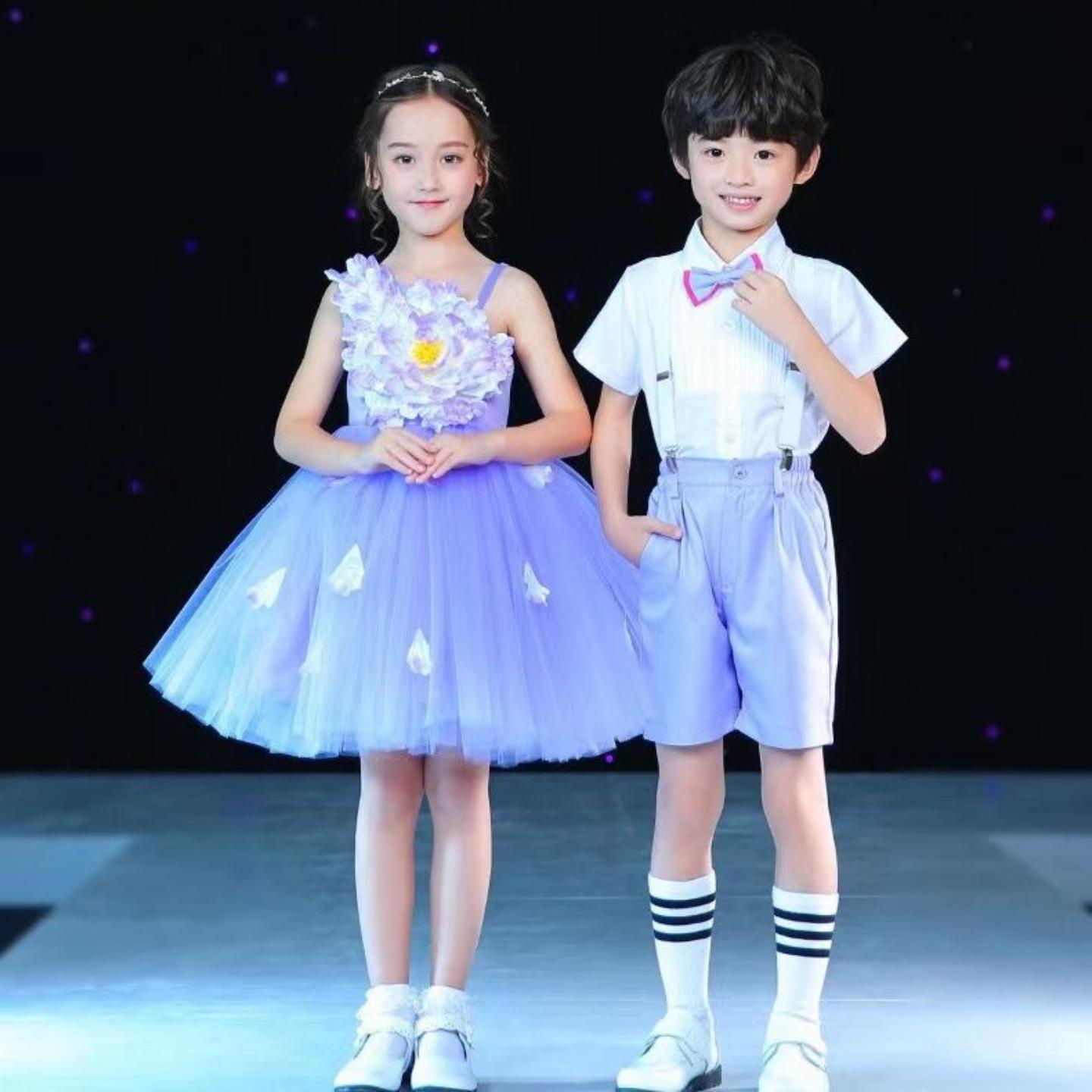 六一儿童节合唱演出服男童小学生