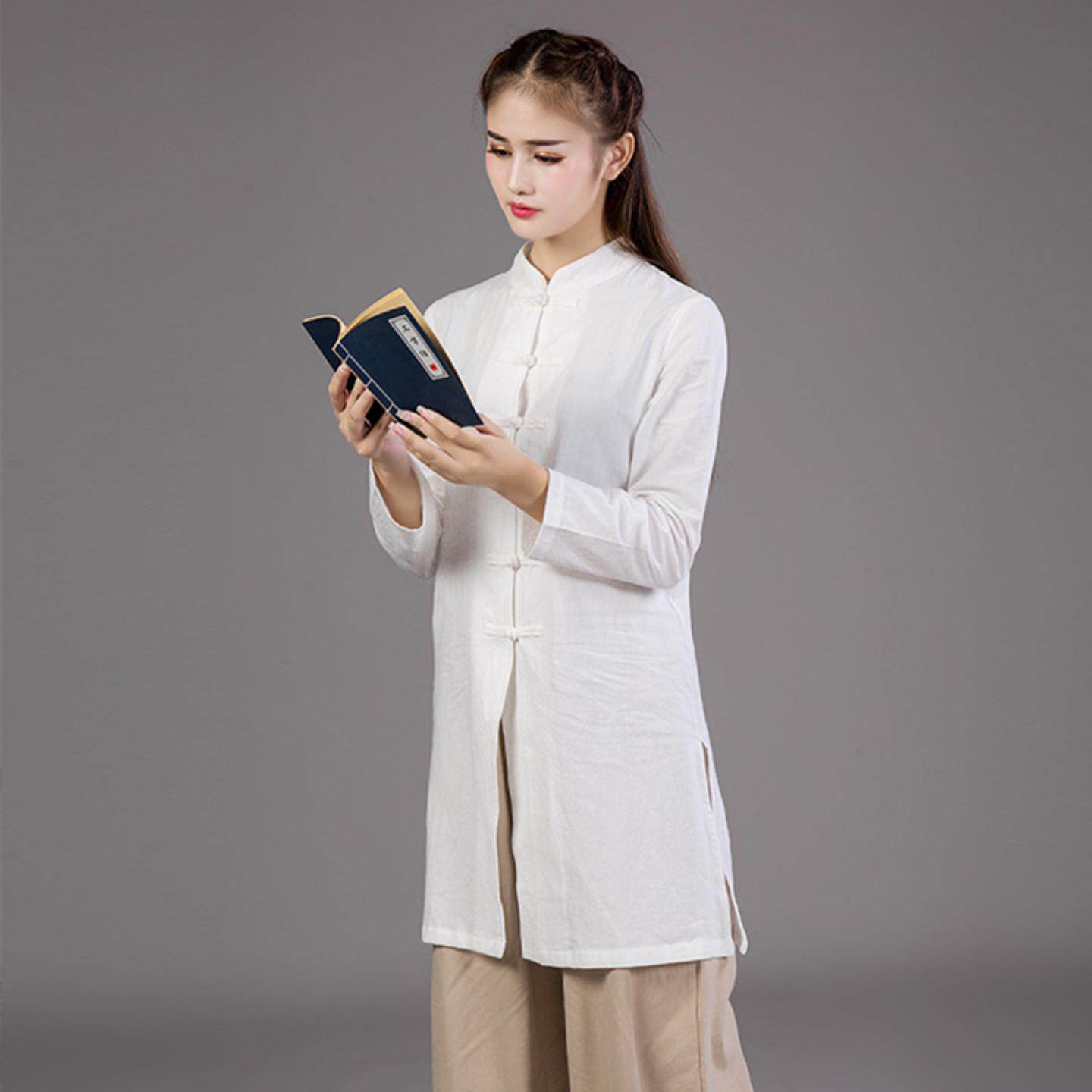 中国风棉麻太极瑜伽服修禅打坐