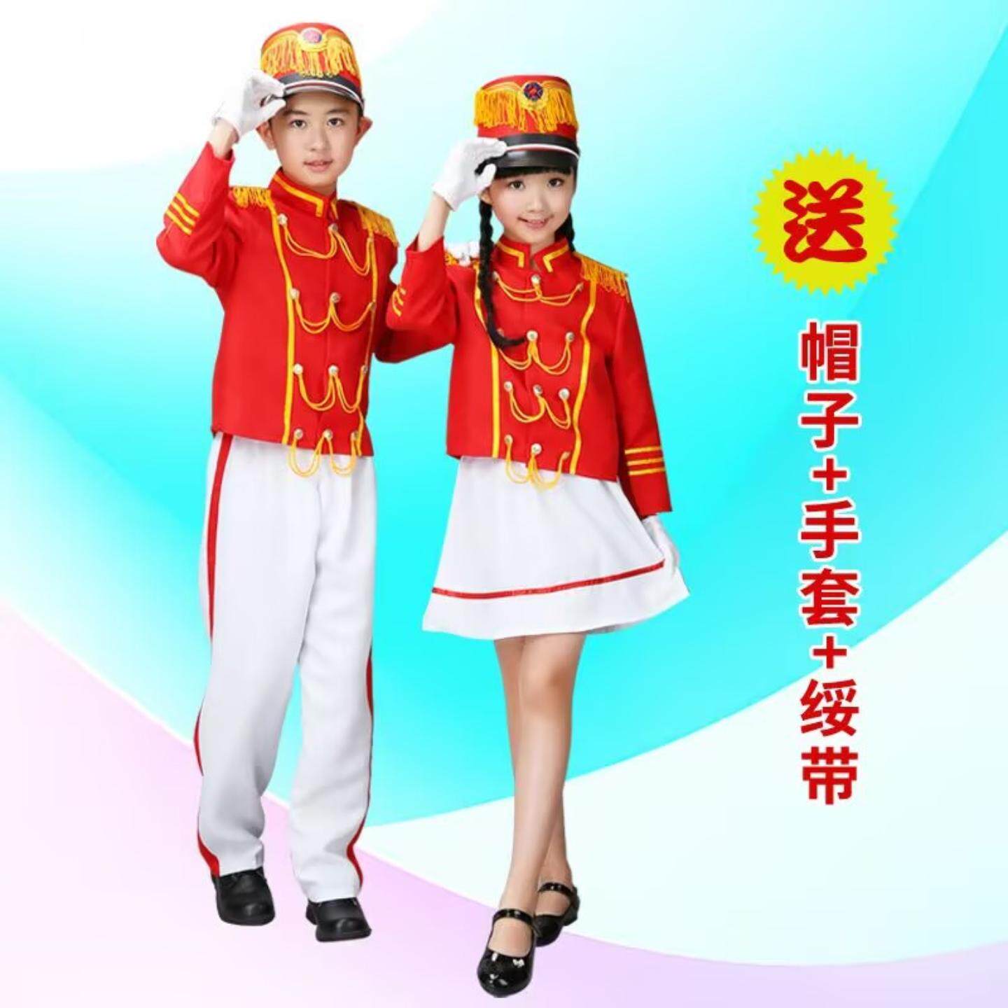 新款鼓号队服装中小学生鼓乐队服