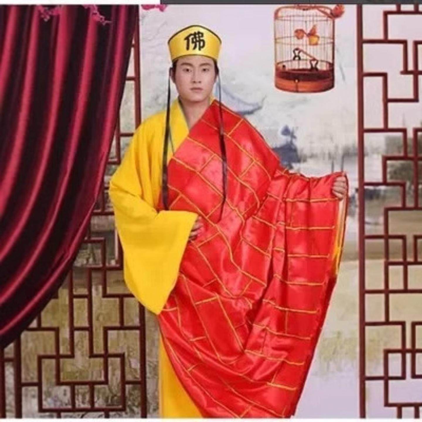 万圣节法海服武僧演出服和尚衣服