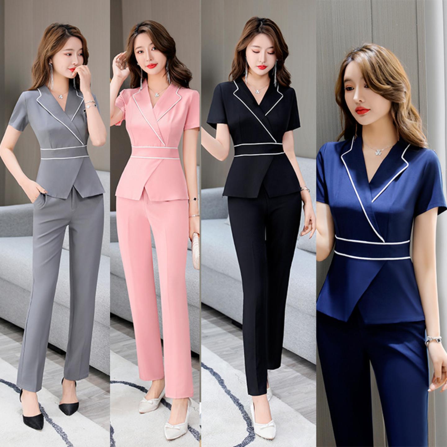 足浴足疗店技师工作服女春夏新款