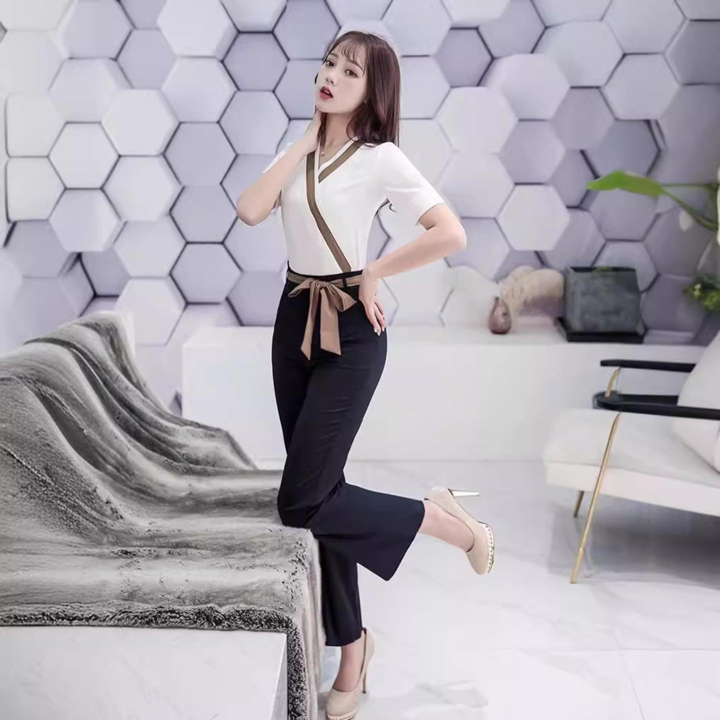 新款足浴足疗技师服气质套装酒店