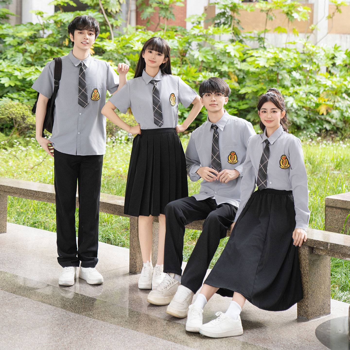 班服诗歌朗诵合唱团演出服装图片