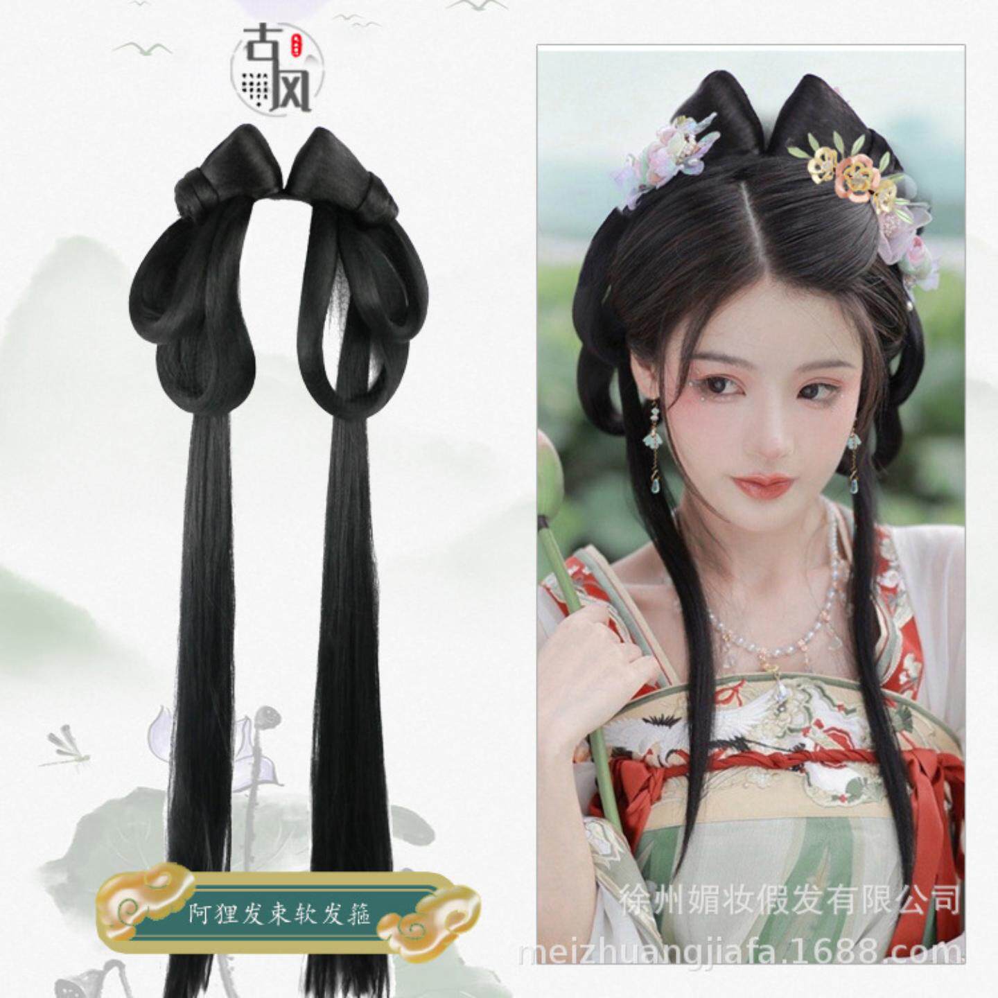 古装汉服造型假发新款一体式懒人