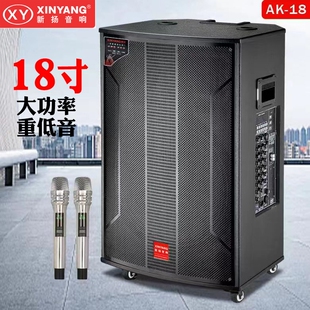 新扬户外音响广场舞大功率蓝牙专婚庆直播移动拉杆音箱业K歌演出