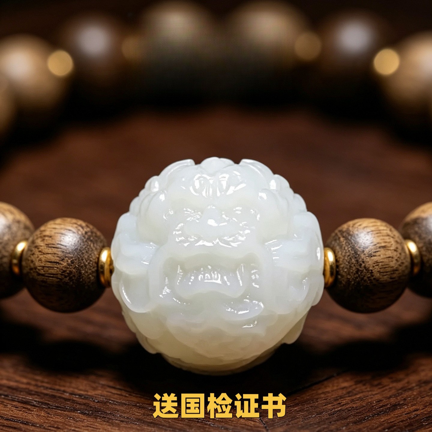 天然和田玉羊脂白玉龙珠吊坠配珠和田玉墨玉龙圆珠隔珠配饰