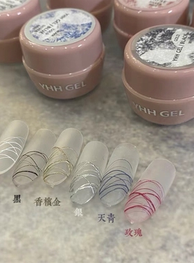 YHH樱禾拉丝胶,金属色 红色 蓝色 拉丝胶,可擦粉,免洗店主特推