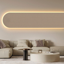 新款 饰画横幅沙发背景墙挂画卧室床头壁画餐厅发光灯画 砂岩客厅装