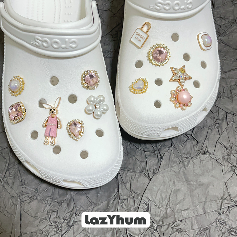 “爱丽丝梦境”洞洞鞋鞋花配饰适配crocs卡洛驰配件装饰扣鞋扣