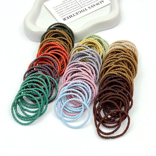 橡皮筋女扎头发圈高弹力耐用不勒头发绳无接缝新款简约气质头绳