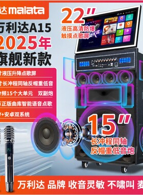 万利达A15家庭ktv音响套装点歌触