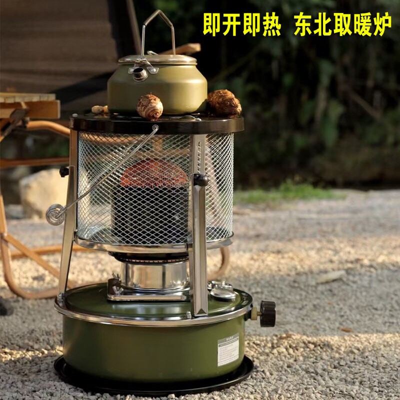 冬季户外取暖炉便携式露营帐篷内
