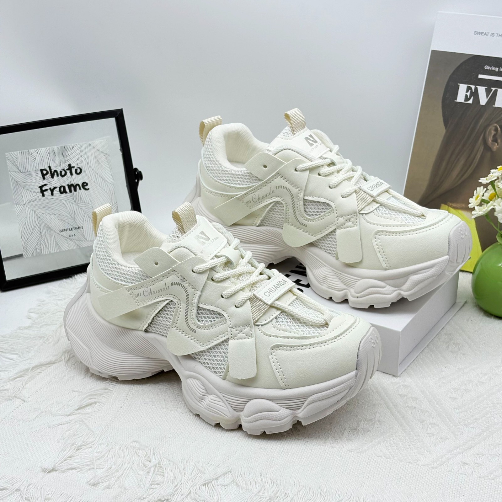 厚底老爹鞋女2025秋季运动休闲鞋