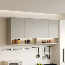 实木吊柜厨房靠墙壁柜储物柜收纳柜子客厅家用置物柜阳台壁橱定制